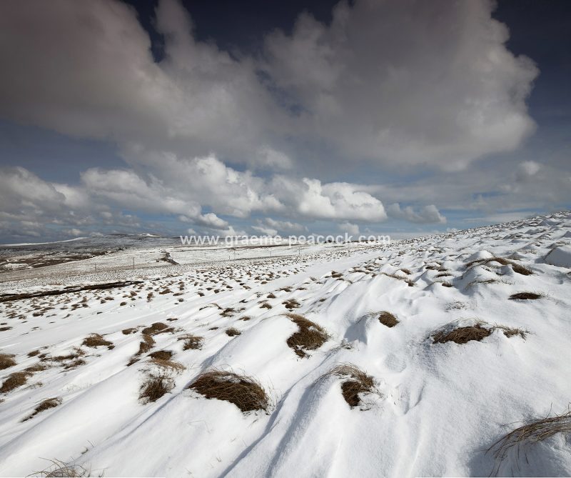Alston Moor in winter near Alston, Cumbria