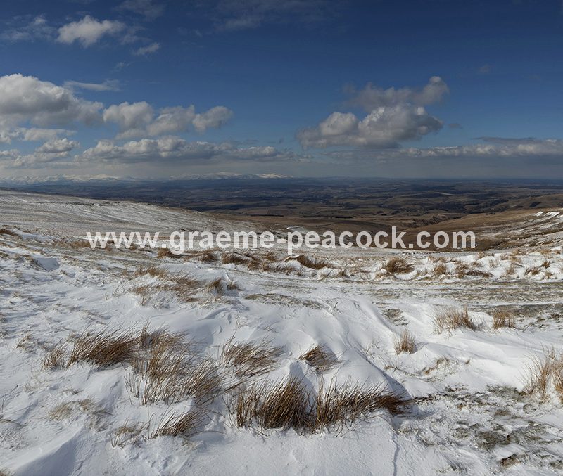 Alston Moor in winter near Alston, Cumbria