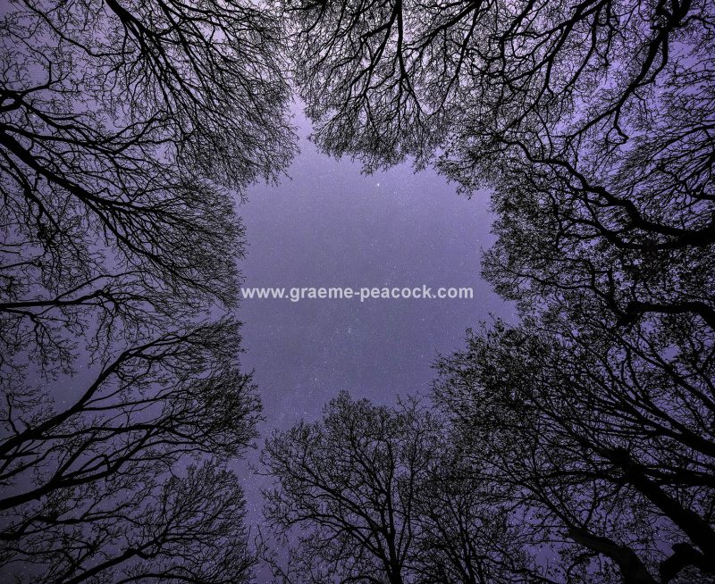 Night skies along the Tyne Valley in Northumberland