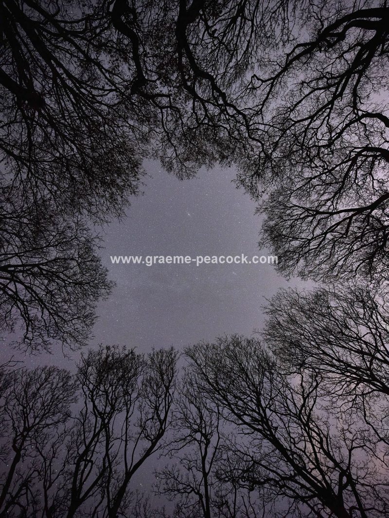 Night skies along the Tyne Valley in Northumberland