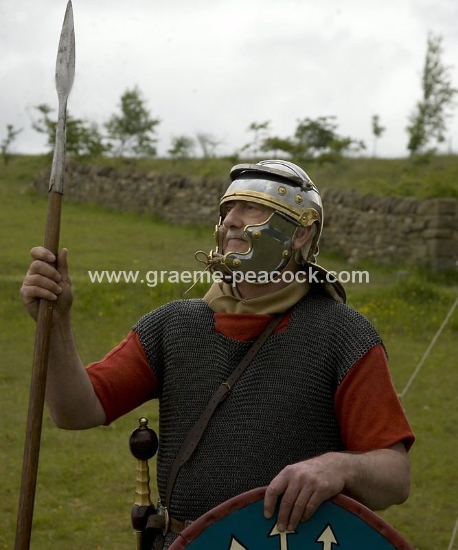 Roman re-enactments, Walltown Quarry, Greenhead, Northumberland, HWNT, NNP