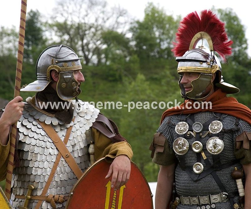 Roman re-enactments, Walltown Quarry, Greenhead, Northumberland, HWNT, NNP
