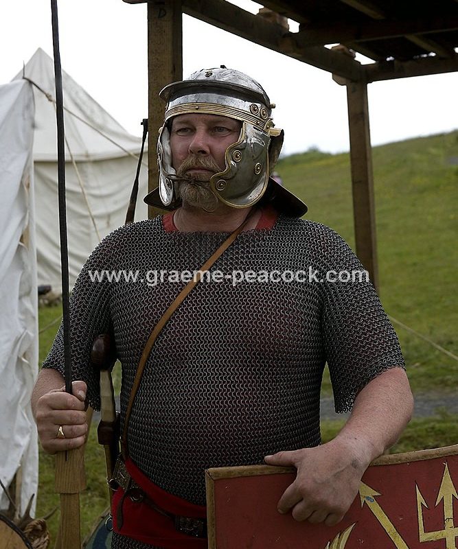 Roman re-enactments, Walltown Quarry, Greenhead, Northumberland, HWNT, NNP