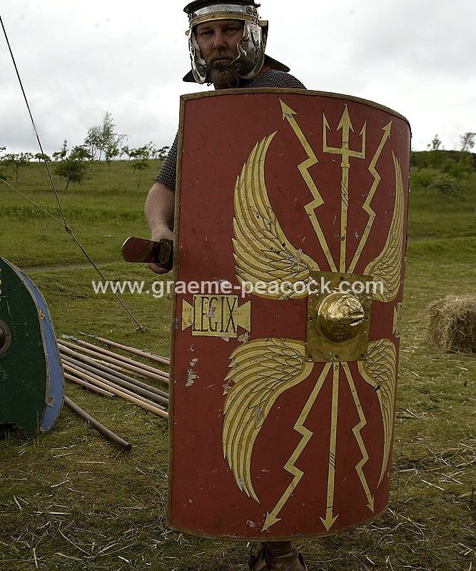 Roman re-enactments, Walltown Quarry, Greenhead, Northumberland, HWNT, NNP