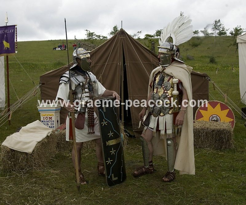 Roman re-enactments, Walltown Quarry, Greenhead, Northumberland, HWNT, NNP