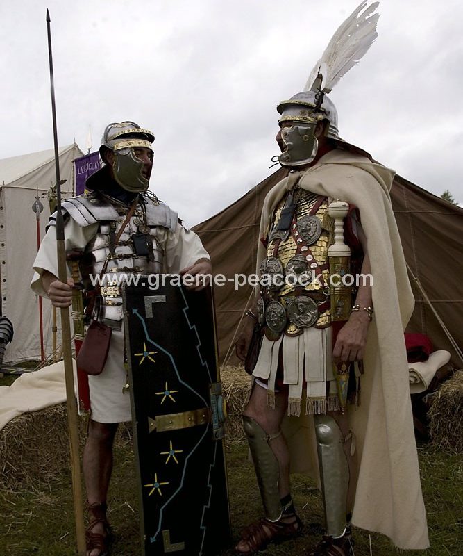 Roman re-enactments, Walltown Quarry, Greenhead, Northumberland, HWNT, NNP
