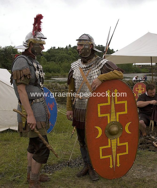 Roman re-enactments, Walltown Quarry, Greenhead, Northumberland, HWNT, NNP