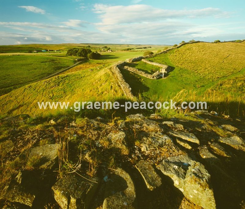 Hadrian's Wall at Milecastle 42, Cawfields, nr Haltwhistle, Northumberland