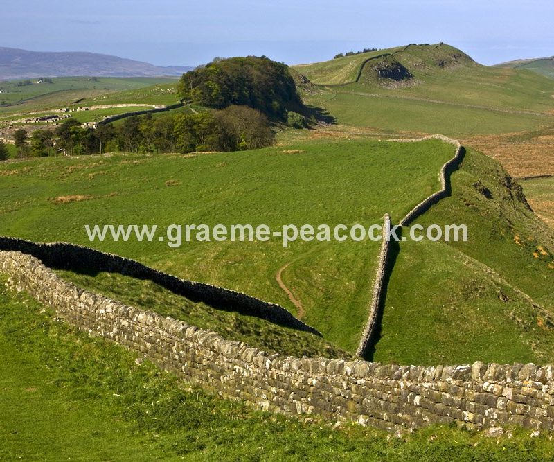 Housesteads Fort, from Clew Hill near Bardon Mill, Northumberland