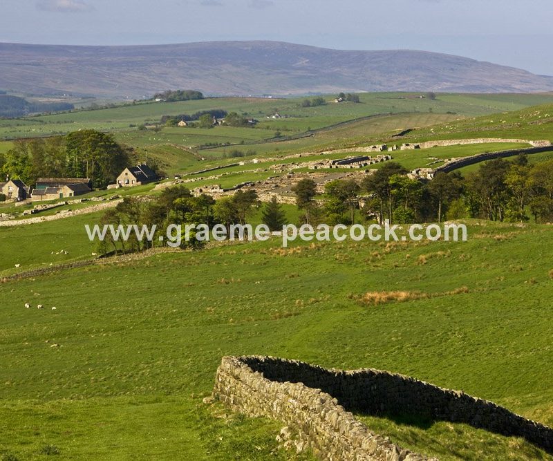Housesteads Fort, from Clew Hill near Bardon Mill, Northumberland