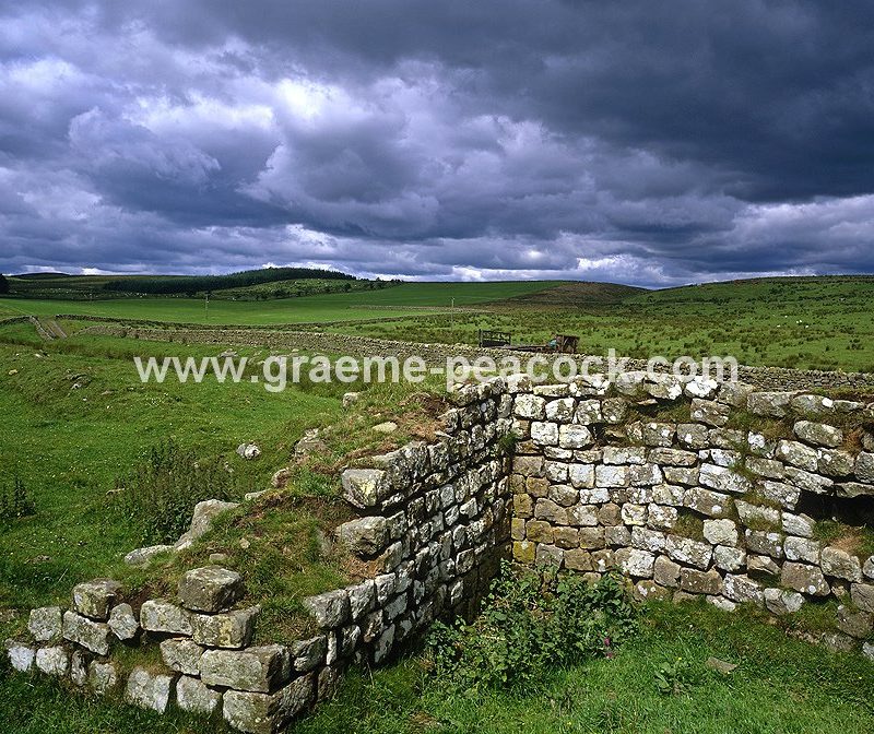 Great Chesters Fort, near Twice Brewed, Hadrians Wall, Northumberland
