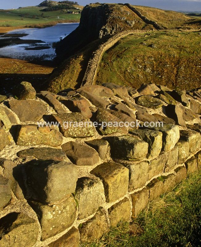 Hadrian's Wall at Crag Lough, from Steel Rigg, Northumberland