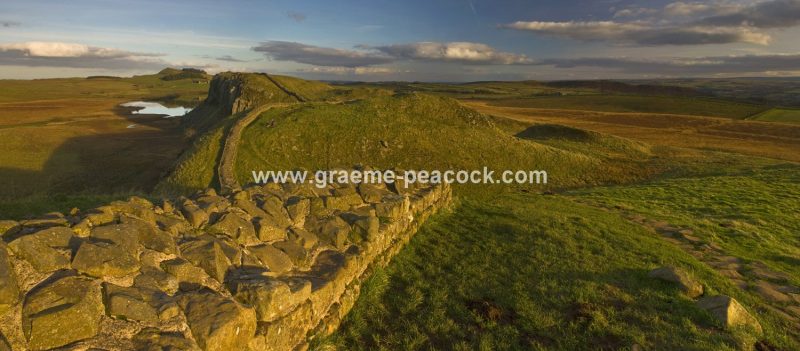 Hadrian's Wall at Crag Lough, from Steel Rigg, Northumberland
