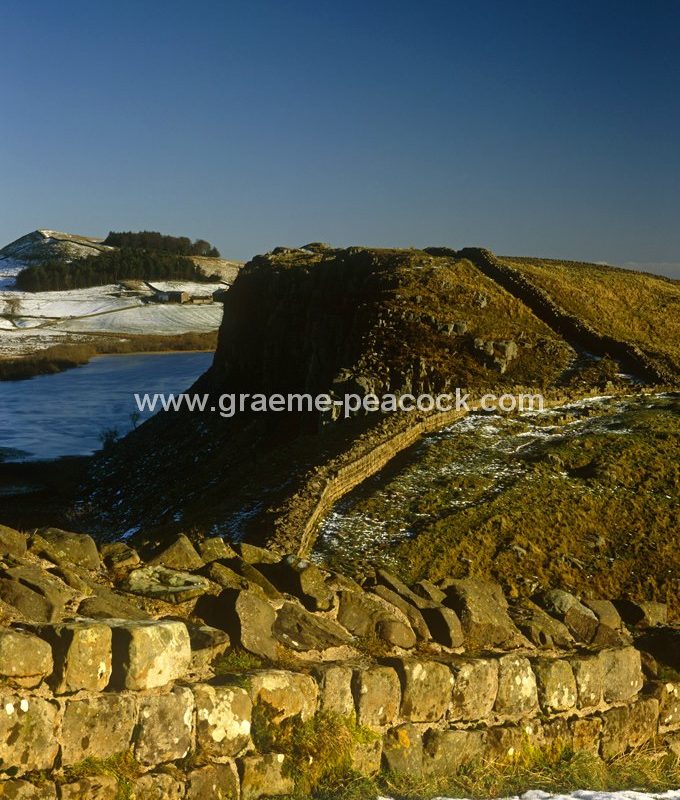 Hadrian's Wall at Crag Lough, nr Twice Brewed, Northumberland