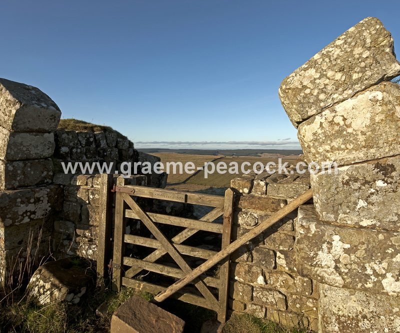 Milecastle 37 on Hadrian's Wall near Bardon Mill, Northumberland