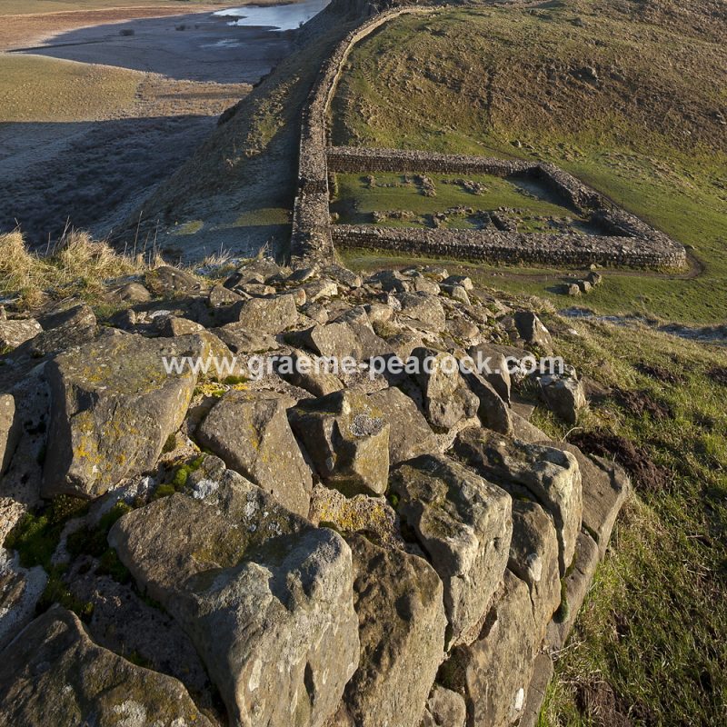 Milecastle 39 on Hadrian's Wall near Bardon Mill, Northumberland