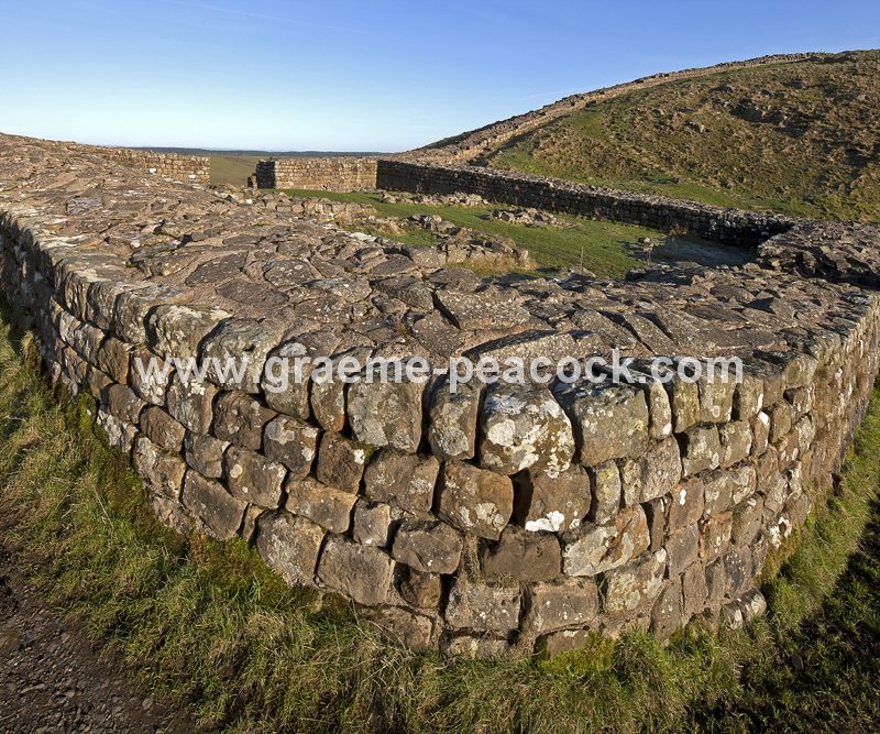 Milecastle 39 on Hadrian's Wall near Bardon Mill, Northumberland