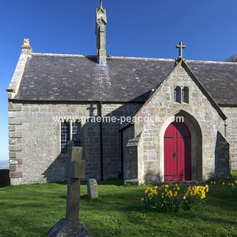 St Oswald's Church Heavenfield on Hadrian's Wall near Chollerford, Northumberland