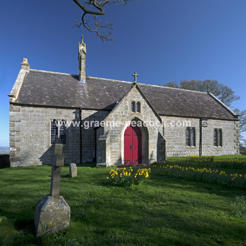 St Oswald's Church Heavenfield on Hadrian's Wall near Chollerford, Northumberland
