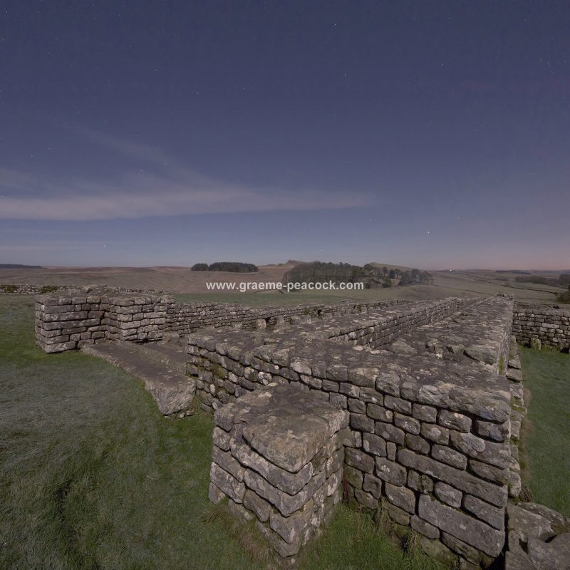 Star gazing under 'Dark Skies' at Hadrian's Wall near Bardon Mill, Northumberland (National Trust)