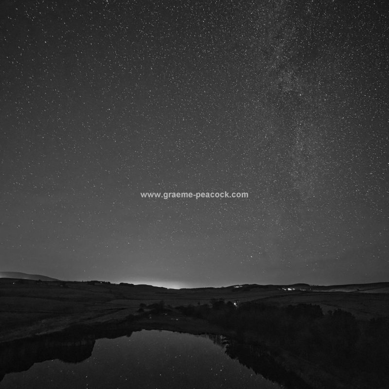 The Milky Way above Cawfields near Haltwhistle on Hadrian's Wall, Northumberland