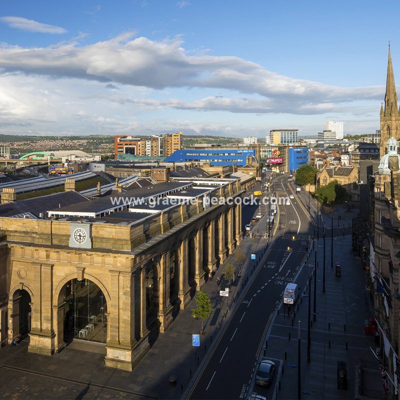 Newcastle Central Station at dawn, Newcastle upon Tyne, Tyne & Wear