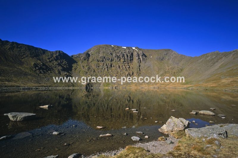 Helvellyn, from Red Tarn near Glenridding, Lake District National Park, Cumbria