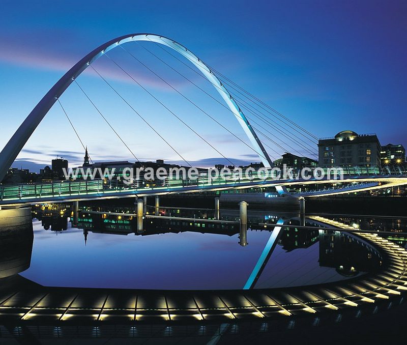 Gateshead Millennium Bridge at Night