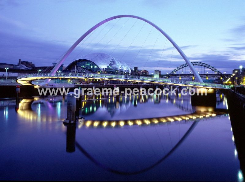 Gateshead Millennium Bridge & SAGE Gateshead at Night
