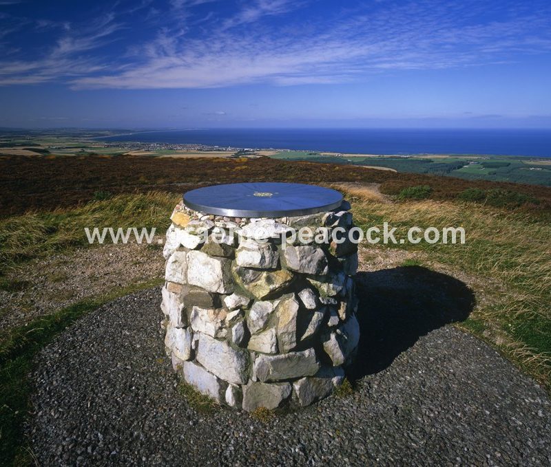 Panoramic view from The Bin Hill near Portknockie,  Moray Firth,  Scotland