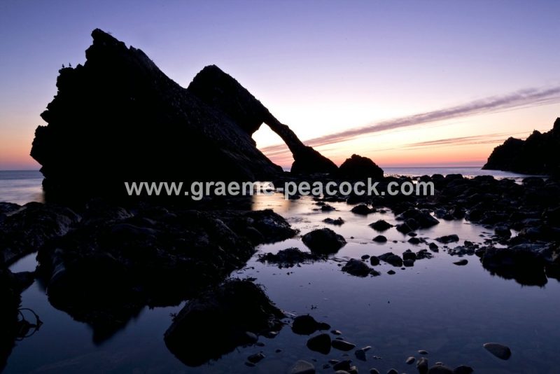 Bowfiddle at dawn, Portknockie, Moray, North east Scotland