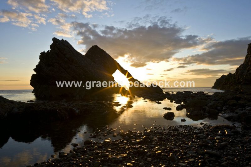 Bowfiddle at dawn, Portknockie, Moray, North east Scotland