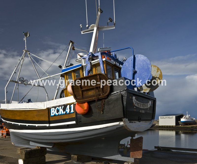 Incentive at Buckie harbour,  Buckie,  Moray,  North east Scotland