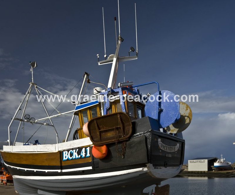 Incentive at Buckie harbour,  Buckie,  Moray,  North east Scotland