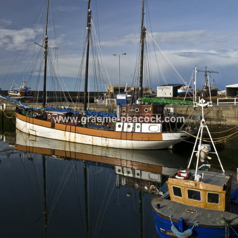 Boats at Buckie harbour,  Buckie,  Moray  North East Scotland