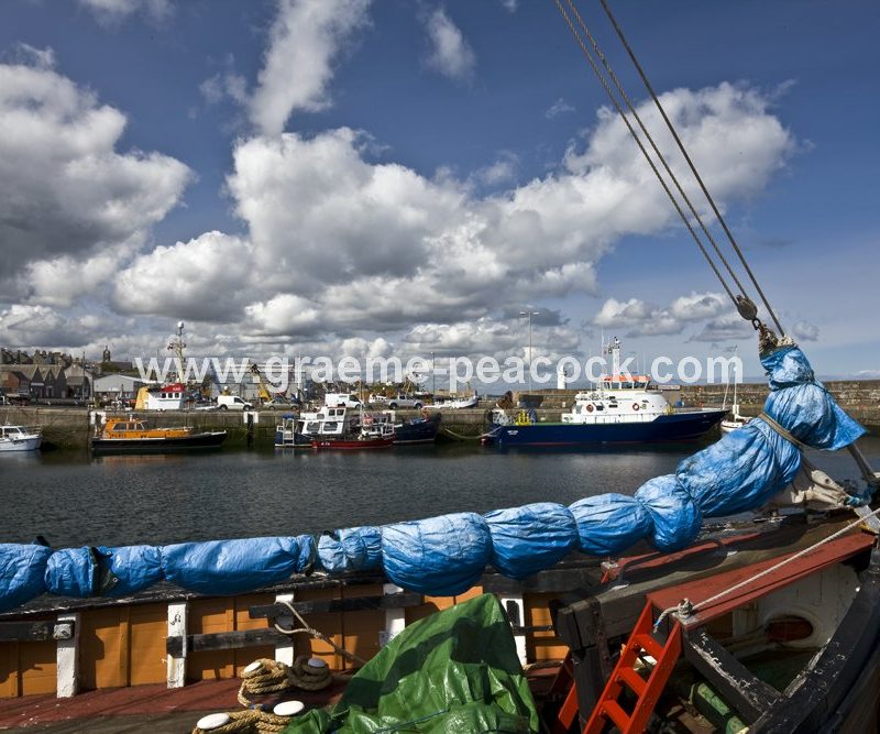 Boats at Buckie harbour,  Buckie,  Moray  North East Scotland