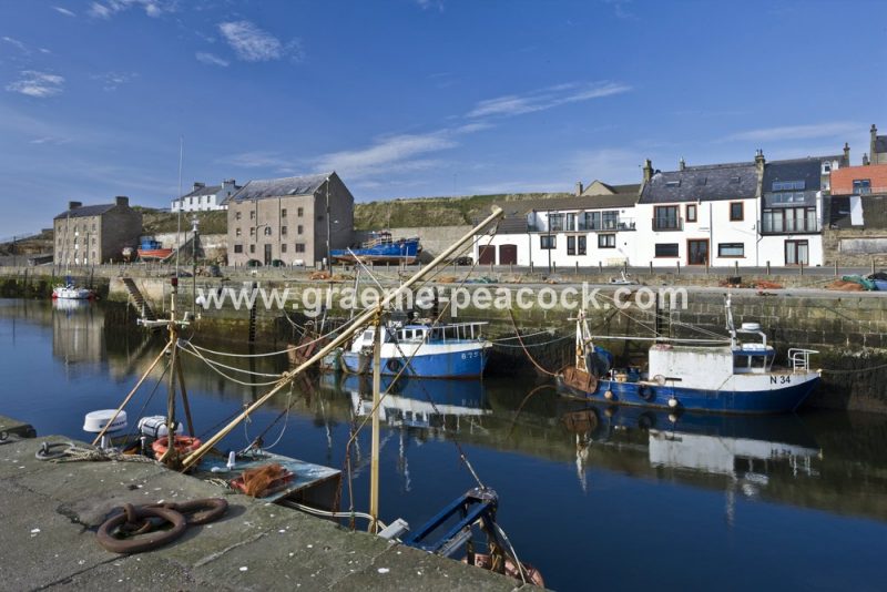 Burghead harbour, Moray,  North East Scotland