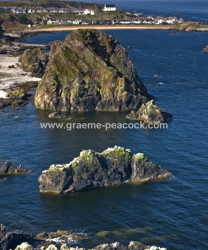 Rocks near Findochty,  Moray,  Scotland