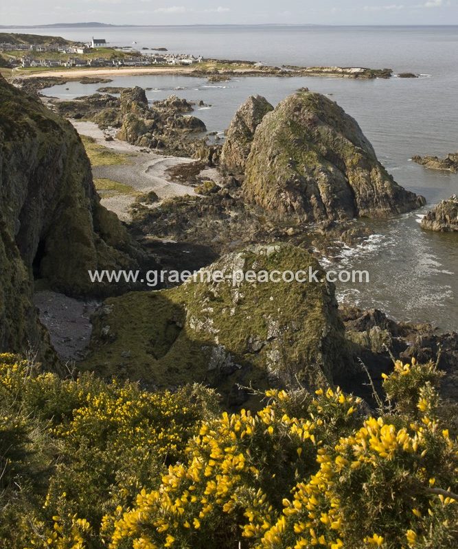 Rocks near Findochty,  Moray,  Scotland