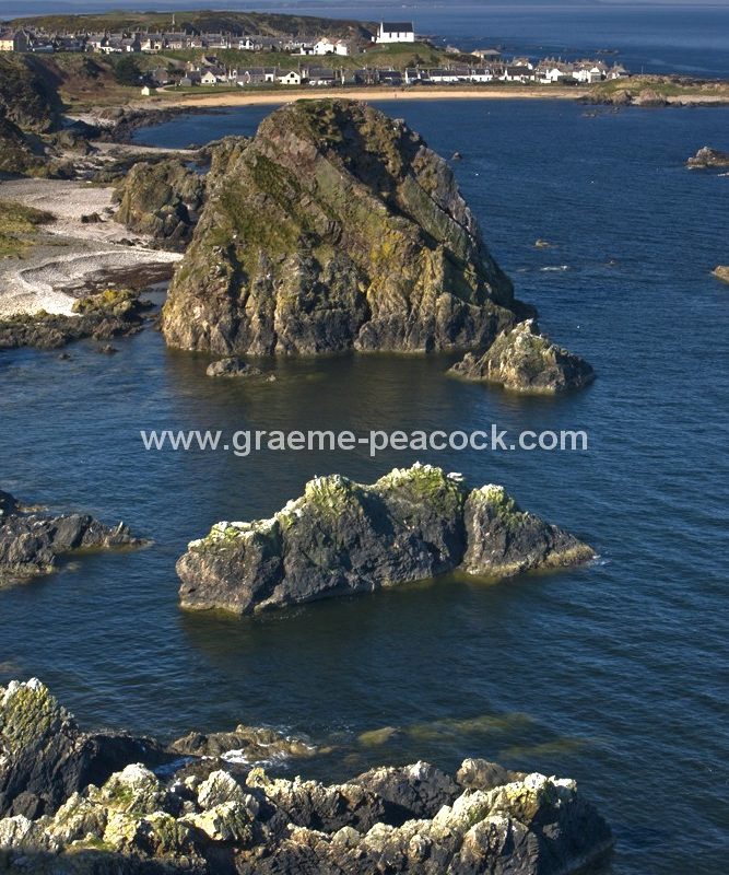 Rocks near Findochty,  Moray,  Scotland