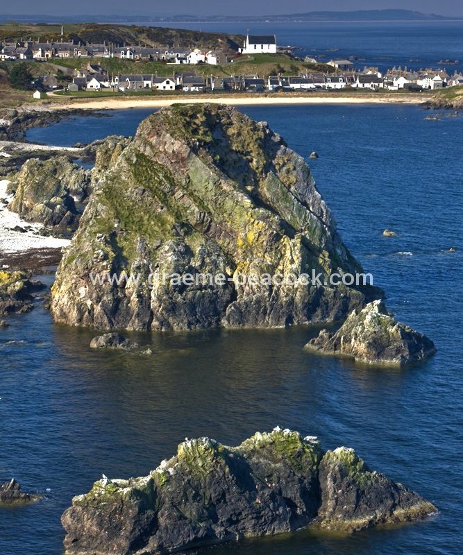 Rocks near Findochty,  Moray,  Scotland