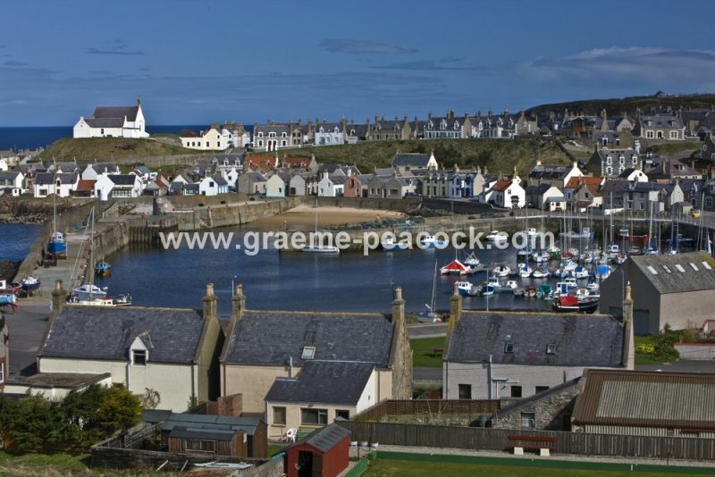Findochty village and harbour,  Findochty,  Moray,  Scotland