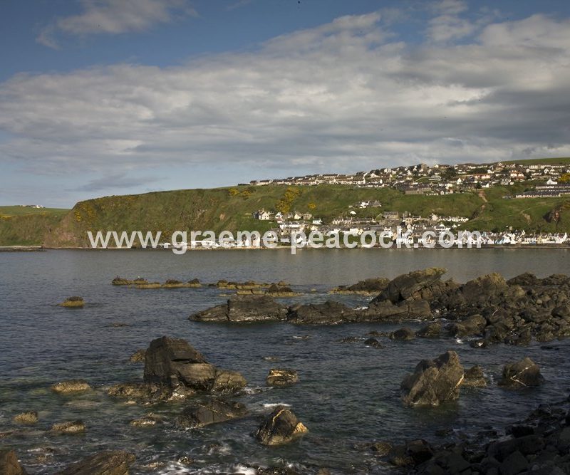 Harbour and village at Gardenstown,  Aberdeenshire,  Scotland