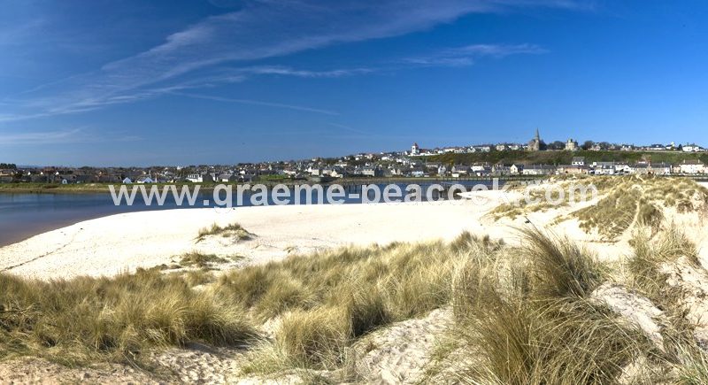Panoramic view of Lossiemouth,  Moray,  Scotland