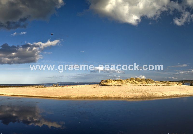 Panoramic view of Lossiemouth,  Moray,  Scotland