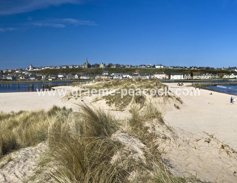Panoramic view of Lossiemouth,  Moray,  Scotland