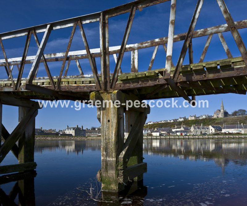 East Beach Bridge at Lossiemouth,  Moray,  Scotland