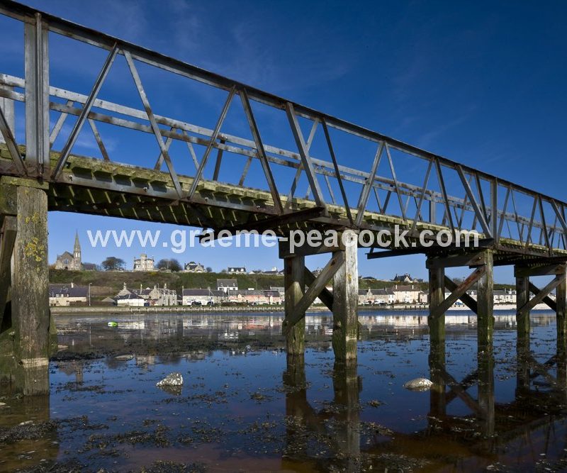 East Beach Bridge at Lossiemouth,  Moray,  Scotland