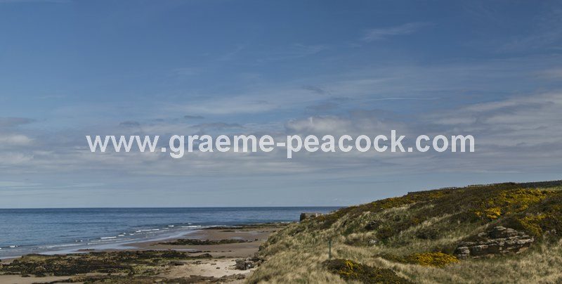 Panoramic view of Covesea lighthouse and Skerries,  Lossiemouth,  Moray  Scotland
