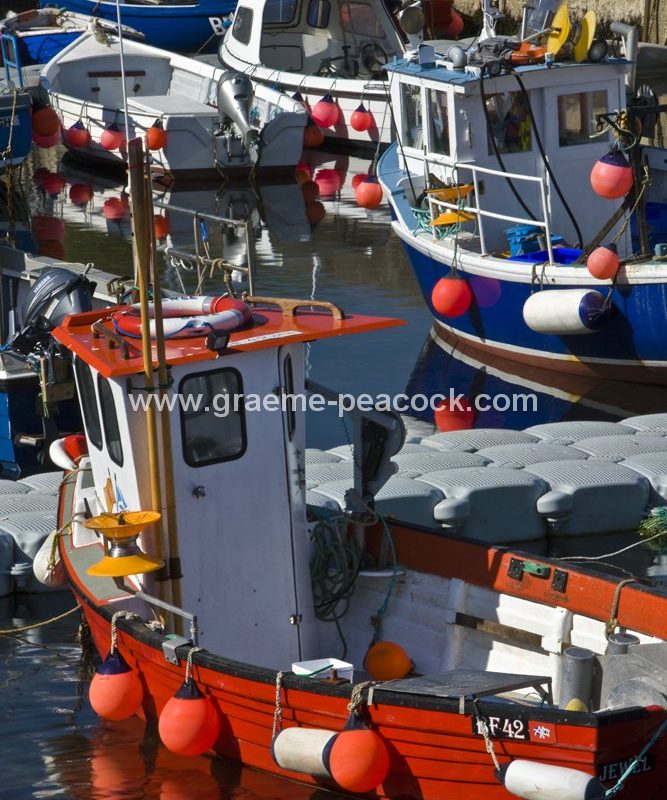 Gardenstown Harbour and Village near Banff, Aberdeenshire, North East Scotland